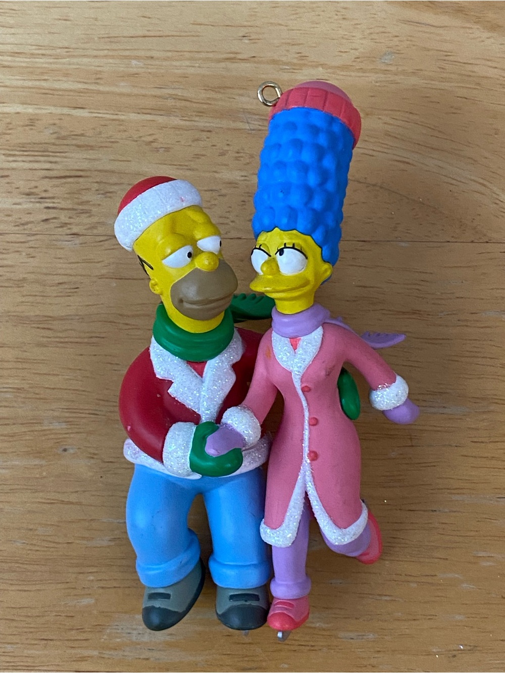Carlton Cards Simpsons Smooth as Ice Homer and Marge Ornament